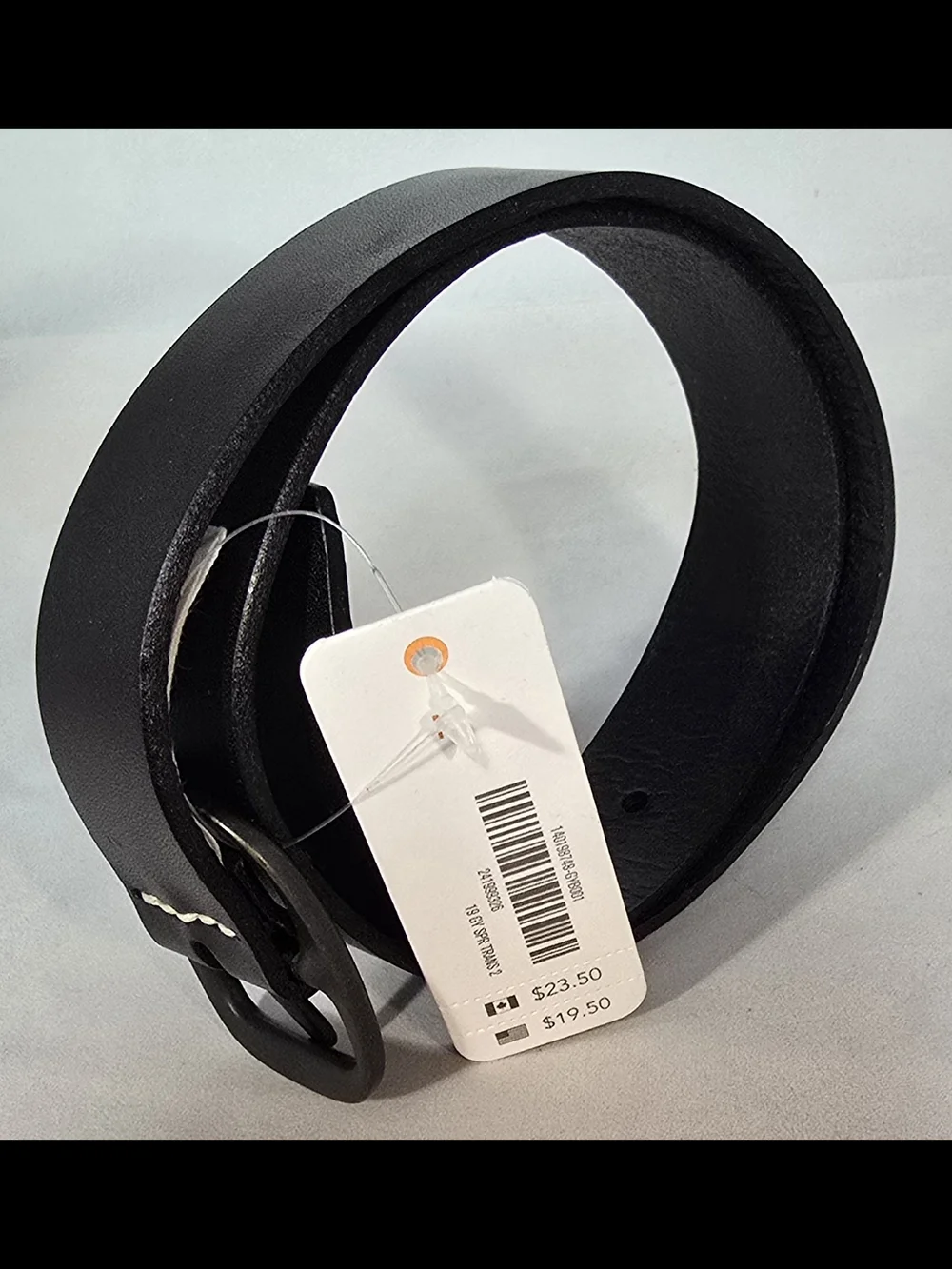 Gymboree Black Leather Kids's Belt with Dark Metal Buckle